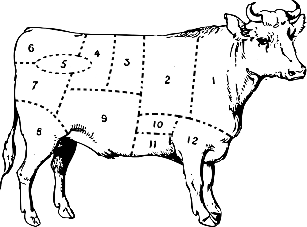 rozbiór mięsa wołowego